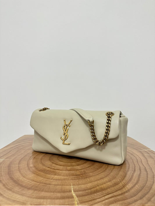 YSL SAINT LAURENT Calypso chain bag size 26x14x7 cm