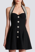 Women Sexy A-line Mini Bandage Dress