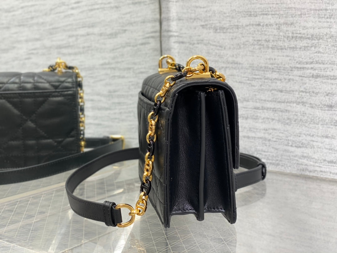 Dior Miss Caro Bag Macrocannage Lambskin Bag - 19 x 13 x 5.5 cm